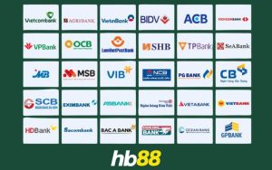 Những hình thức thông dụng được dùng để rút tiền Hb88 qua ngân hàng
