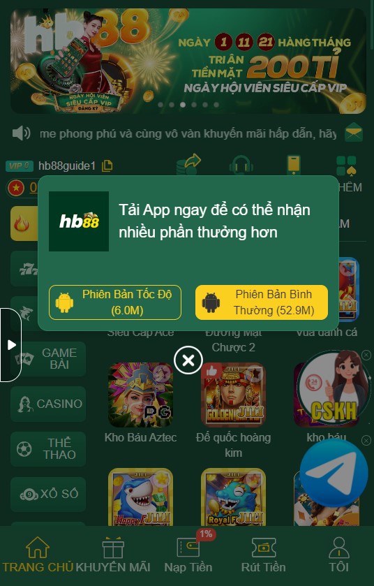 Chọn đúng đường link tải app Hb88 chính chủ